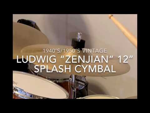 1940&#039;s/1950&#039;s Vintage Ludwig &quot;Zenjian&quot; Splash Cymbal
